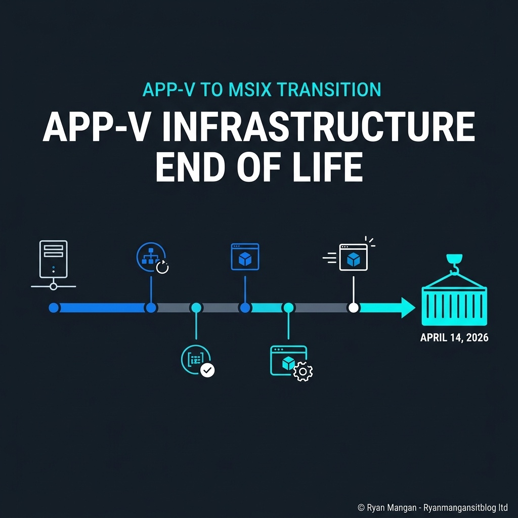 App-V to MSIX transition infographic.