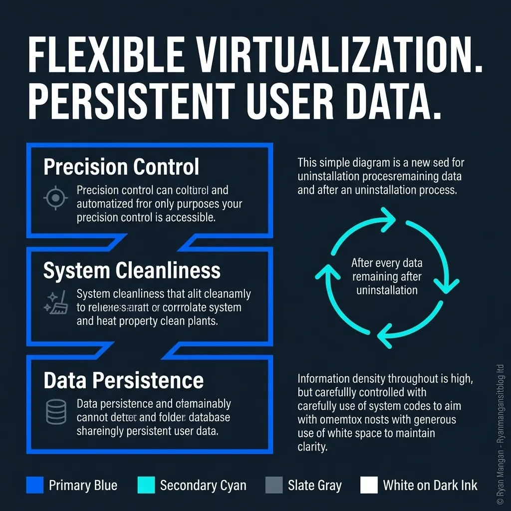 MSIX flexible virtualization infographic.