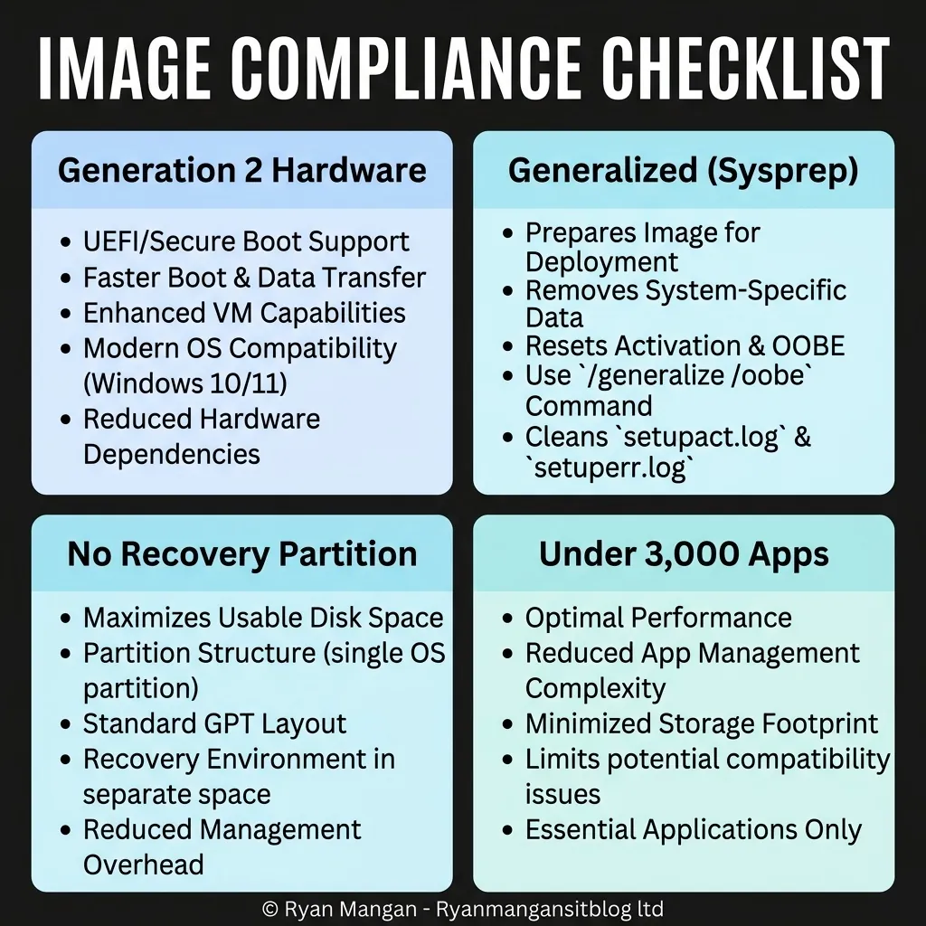 Windows 365 image management infographic.
