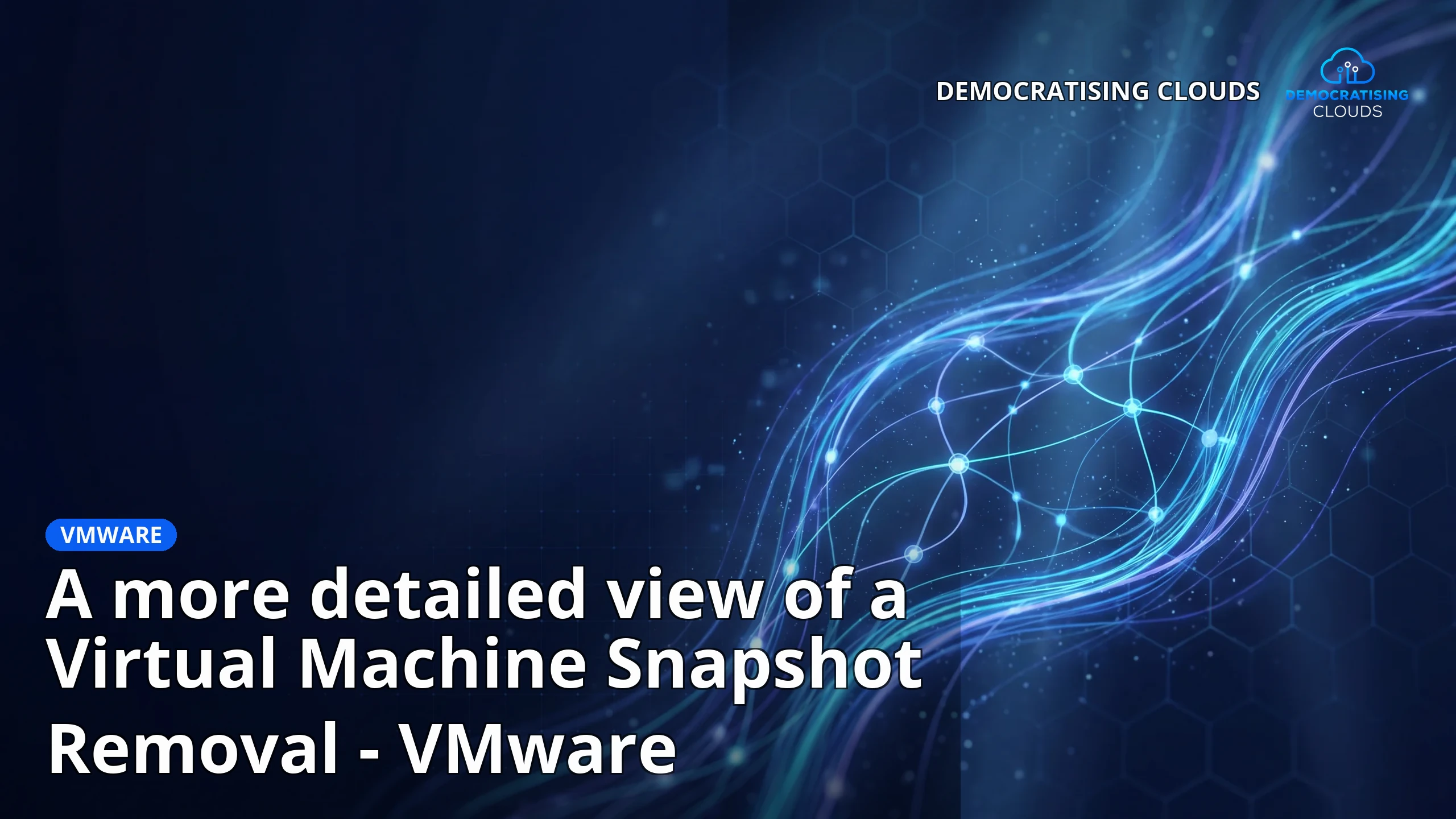 A more detailed view of a Virtual Machine Snapshot Removal - VMware