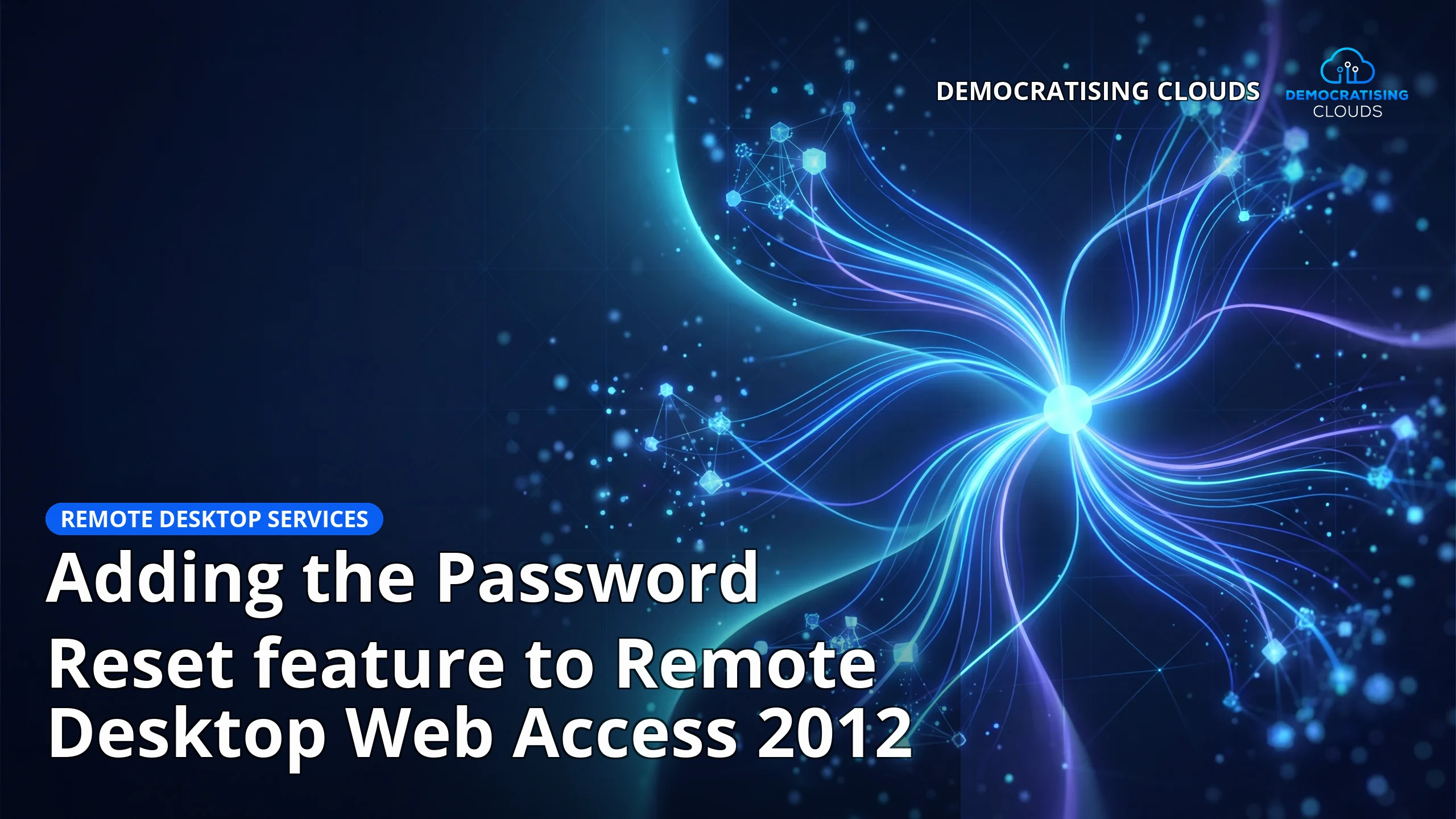 Adding the Password Reset feature to Remote Desktop Web Access 2012