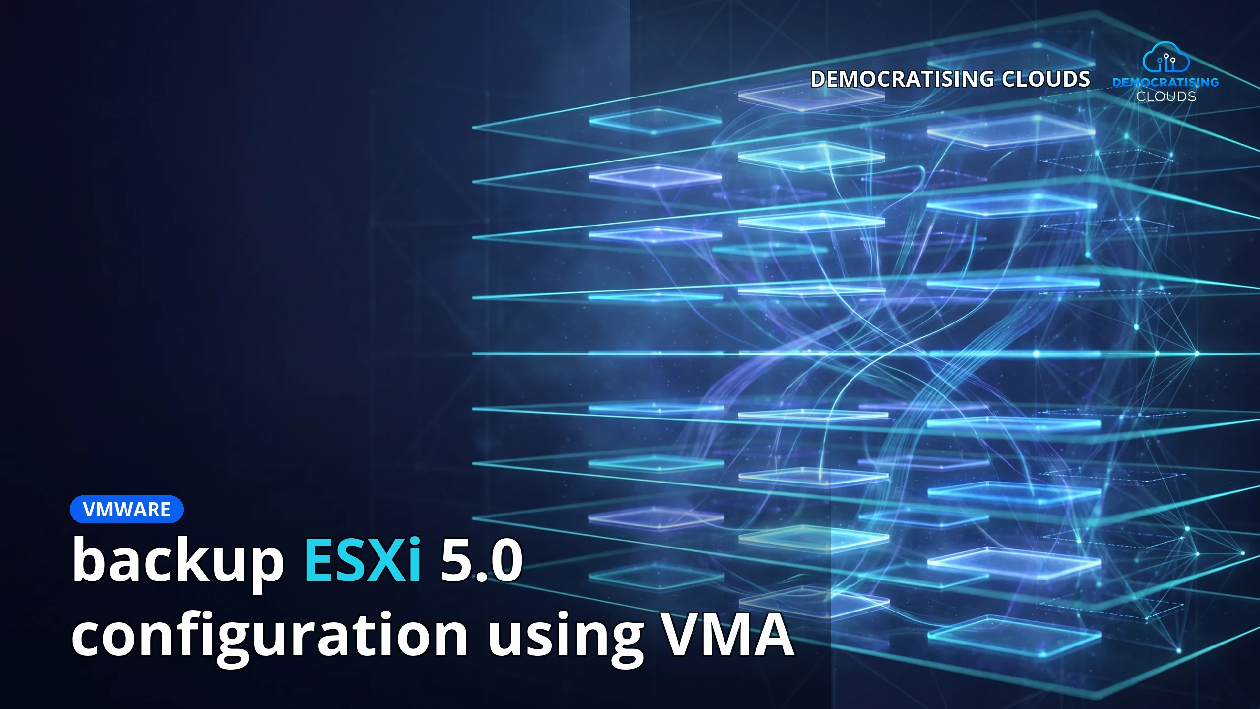 backup ESXi 5.0 configuration using VMA
