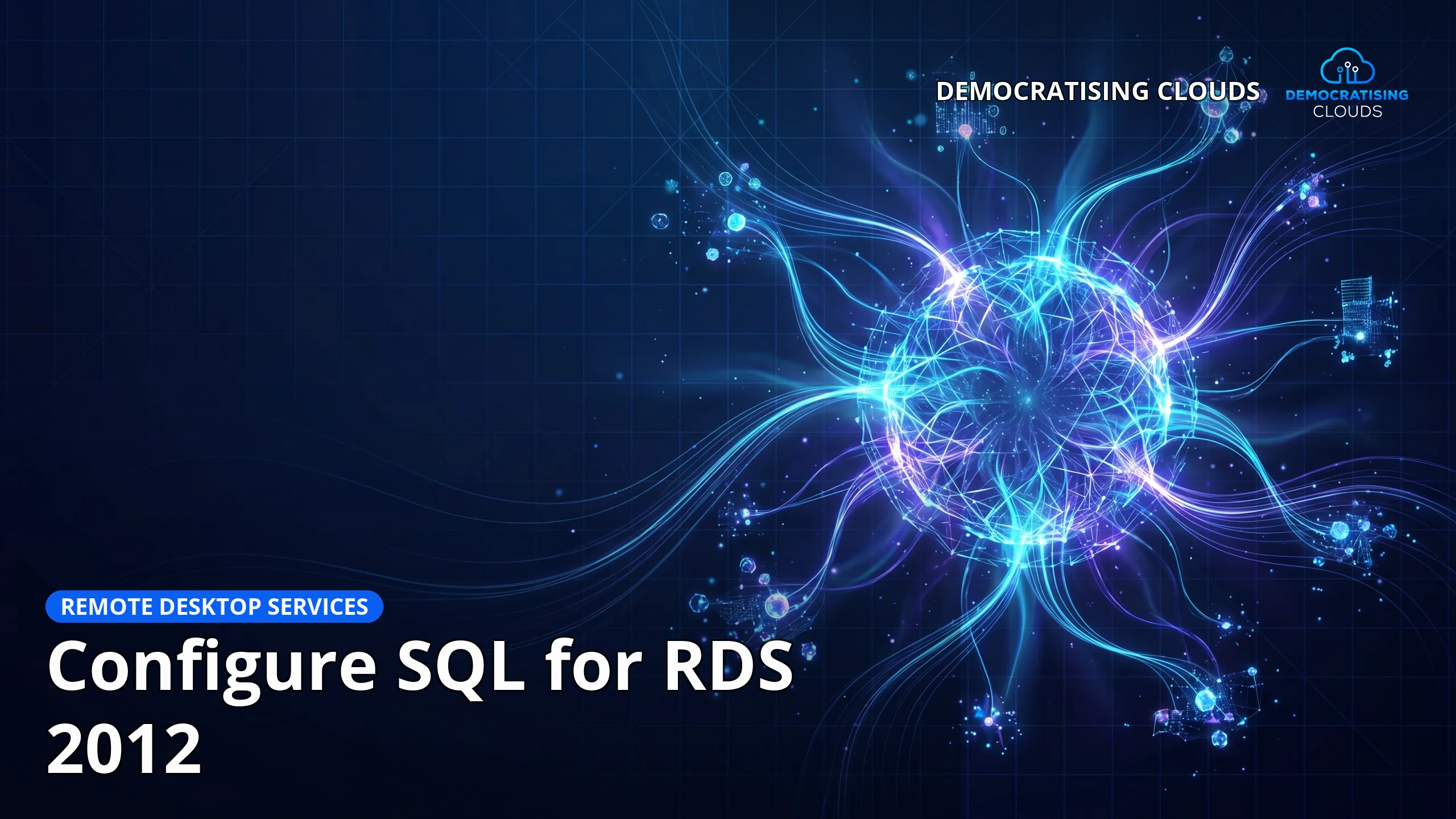 Configure SQL for RDS 2012