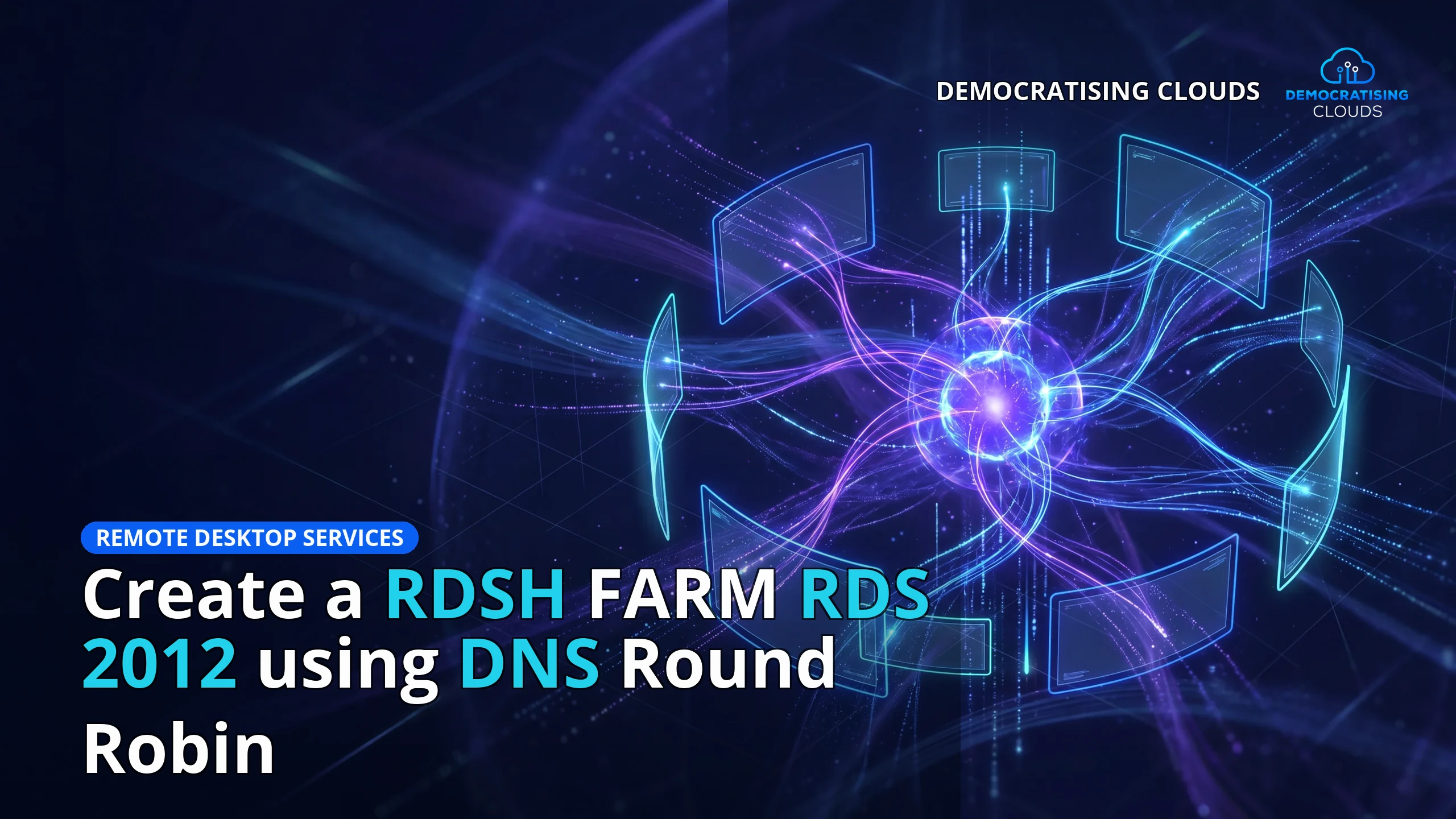 Create a RDSH FARM RDS 2012 using DNS Round Robin