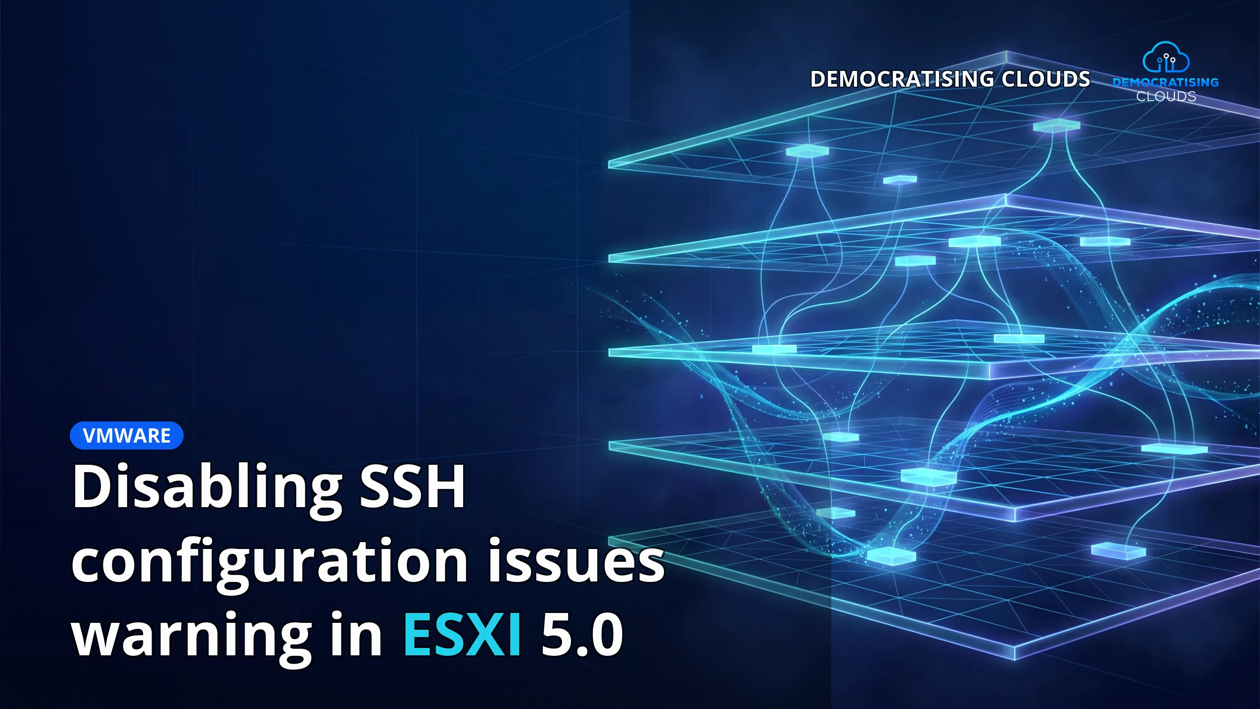 Disabling SSH configuration issues warning in ESXI 5.0