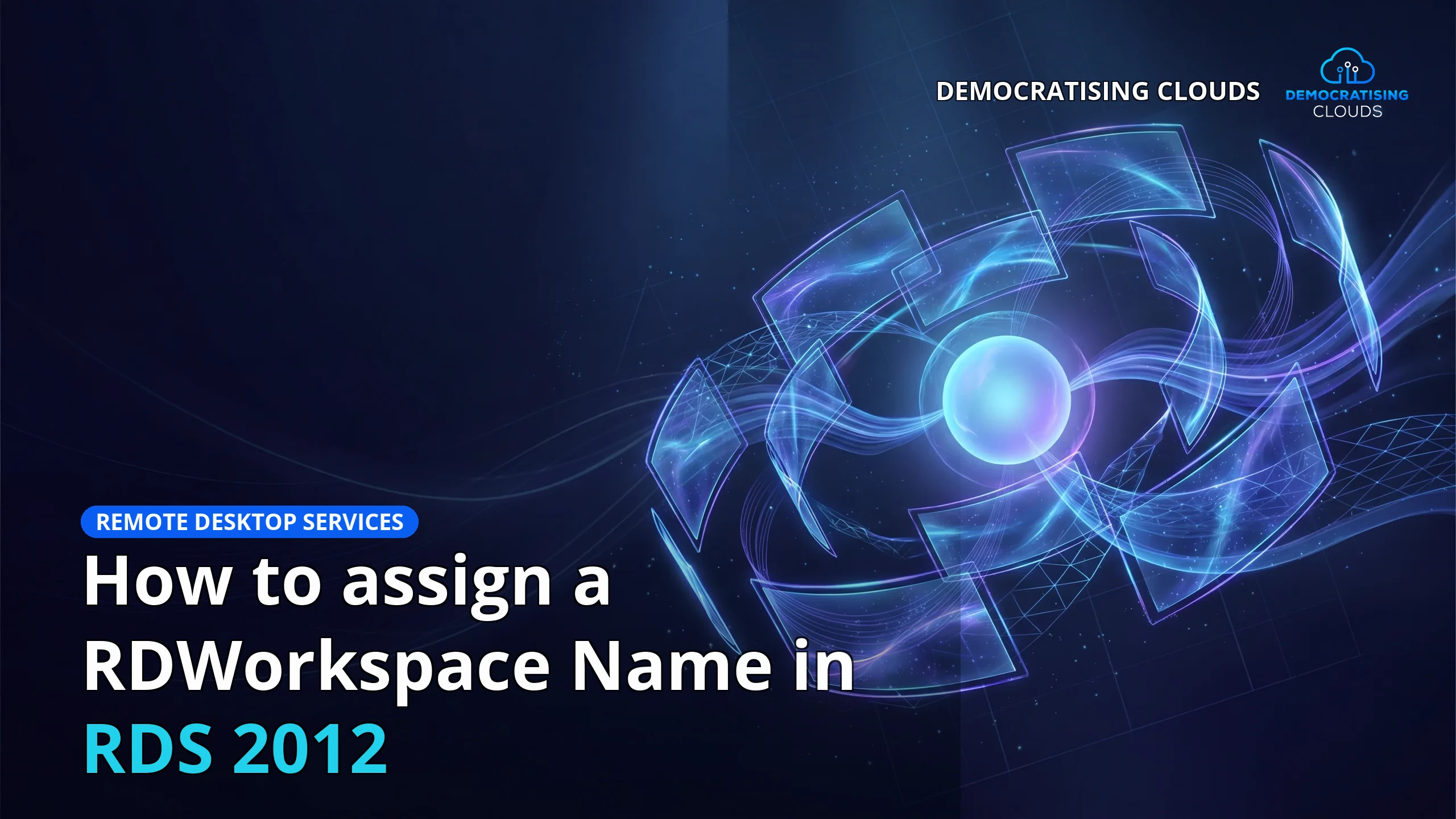 How to assign a RDWorkspace Name in RDS 2012