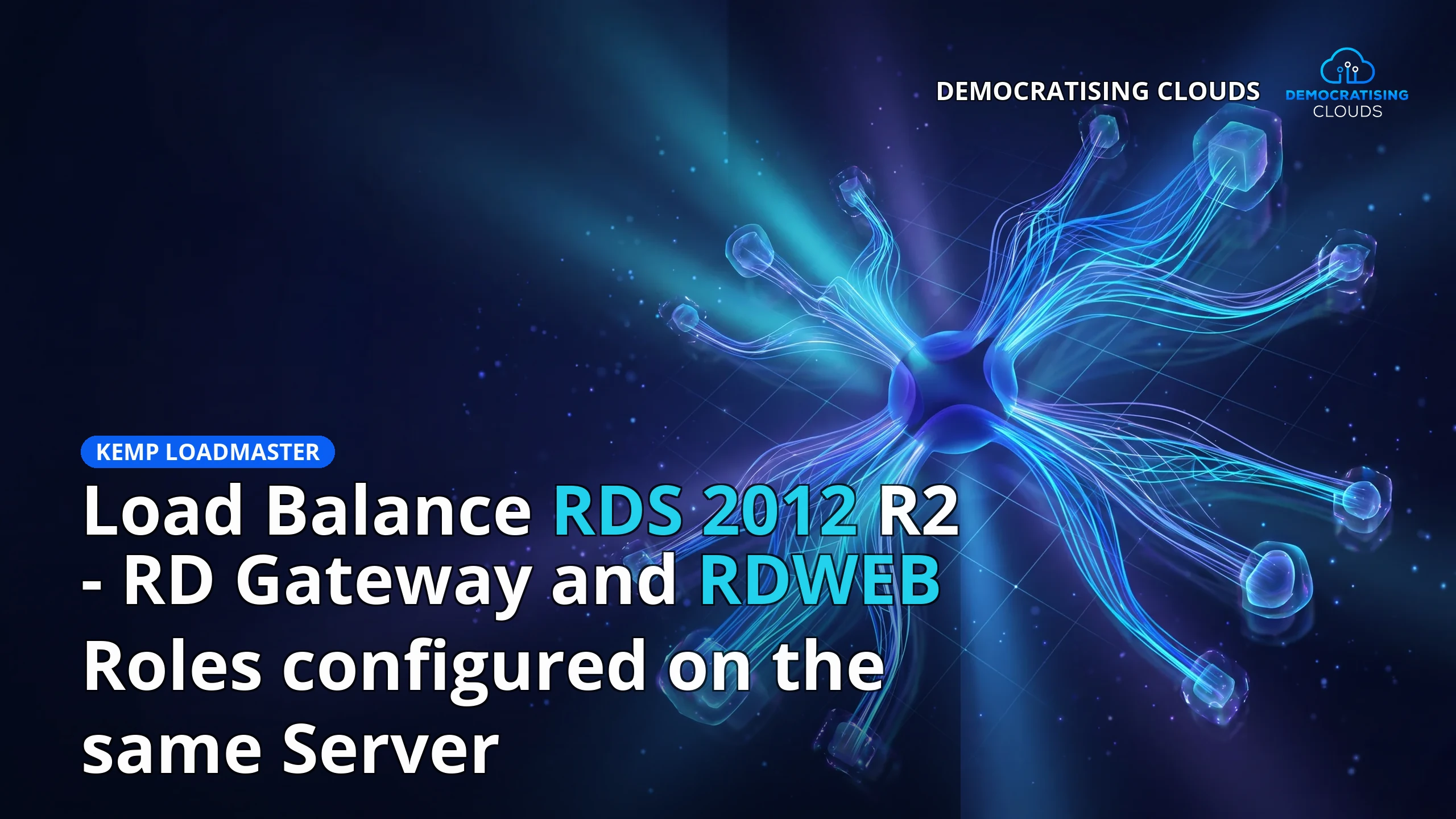 Load Balance RDS 2012 R2 - RD Gateway and RDWEB Roles configured on the same Server