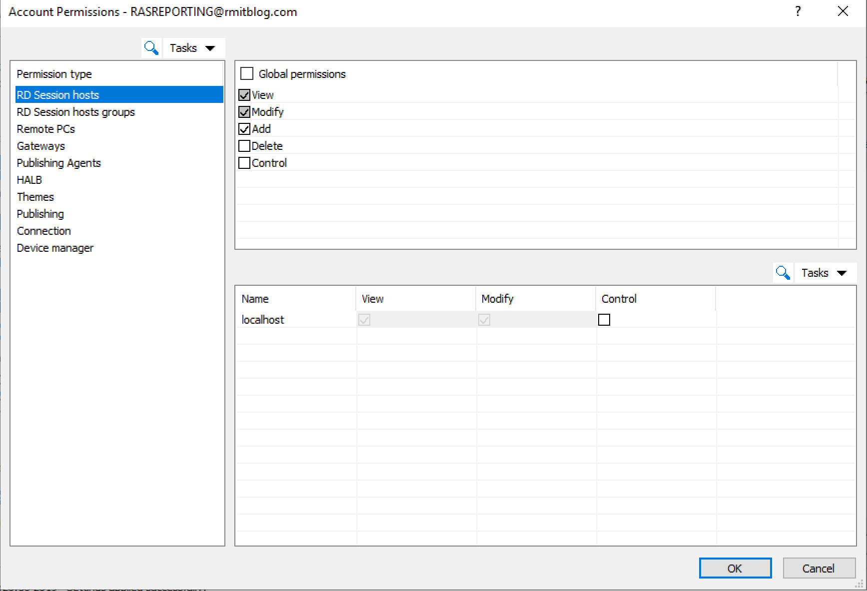 Delegate control over objects